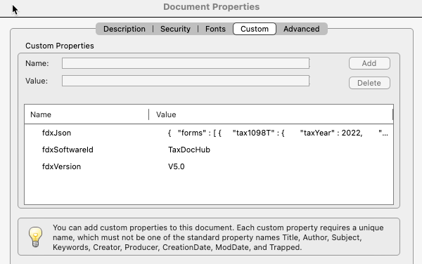 Embedded JSON